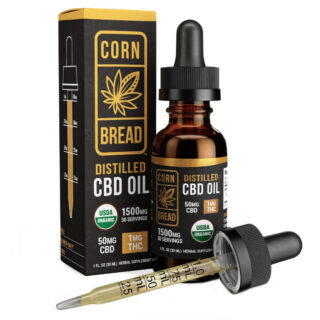 Cornbread Hemp - CBD Oil - CBD:THC Distilled Tincture - 1500mg