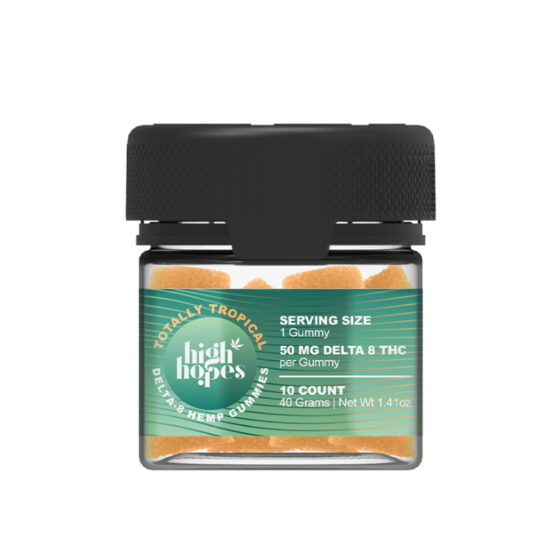 High Hopes - Delta 8 Gummies - Totally Tropical - 50mg - 10 Count