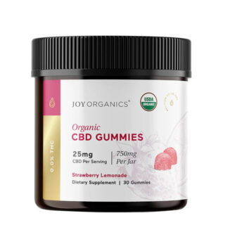 Joy Organics - CBD Edible - Organic Gummies - Strawberry Lemonade - 10mg