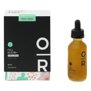 Onyx + Rose - CBD Oil - Full Spectrum Bloom + Tincture - Mint - 2000mg