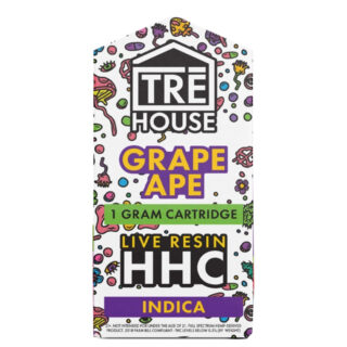 TRE House - HHC Vape - HHC Live Resin Cartridge - Grape Ape - 1g