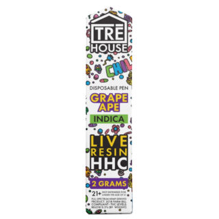 TRE House - HHC Vape - HHC Live Resin Disposable Pen - Grape Ape - 2g