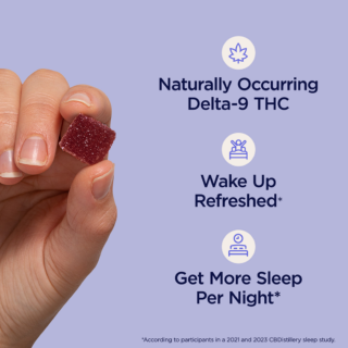 CBDistillery shhh Distilled Full Spectrum THC + CBN + CBD Deep Sleep Gummies  Dreamberry – 30 Count