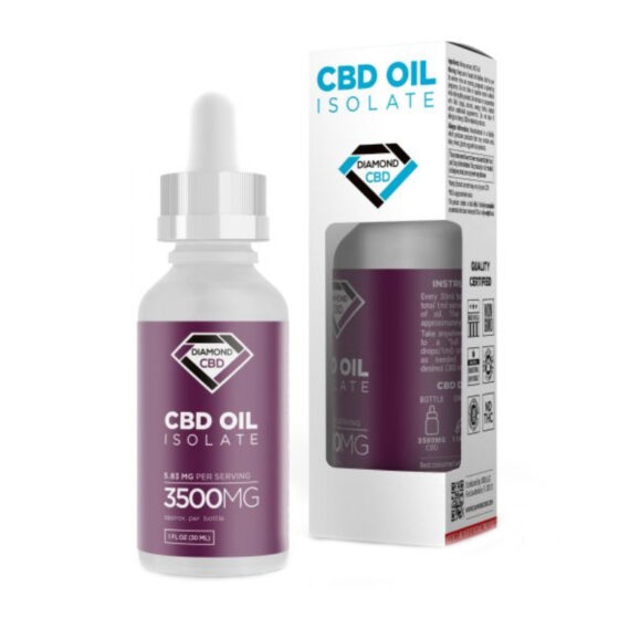 Diamond CBD - CBD Oil - CBD Isolate Tincture - 3500mg