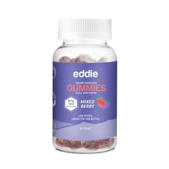 Eddie - Delta 9 Edible - Full Spectrum Industrial Hemp Gummies - Mixed Berry - 8mg