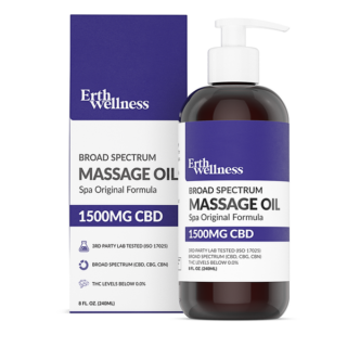 ERTH Wellness - CBD Topical -  CBD Massage Oil - Spa Original - 1500mg