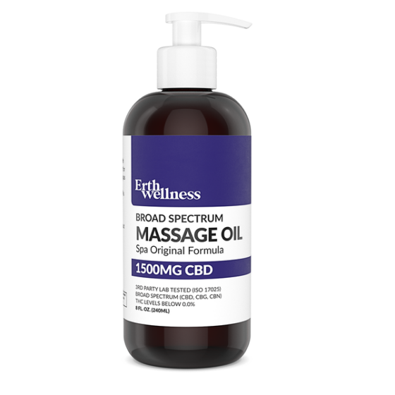 ERTH Wellness - CBD Topical -  CBD Massage Oil - Spa Original - 1500mg - Bottle