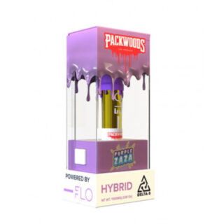 Packwoods - Delta 8 Vape - Packwoods x FLO Cartridge - Purple Zaza - 1100mg