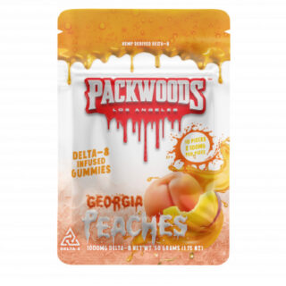 Packwoods - Delta 8 Edible - D8 Gummies - Georgia Peaches - 100mg