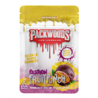 Packwoods - Delta 8 Edible - D8 Gummies - Passionfruit Punch - 100mg