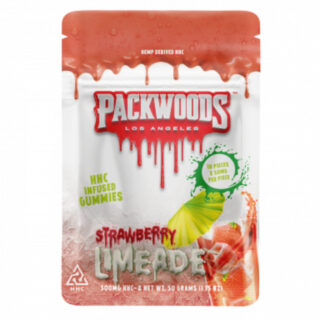 Packwoods - HHC Edible - HHC Gummies - Strawberry Limeade - 50mg