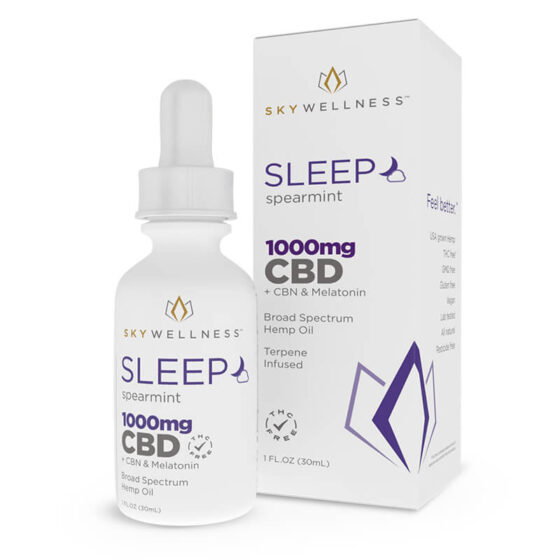 Sky Wellness - CBD Tincture - Sleep Spearmint - 1000mg