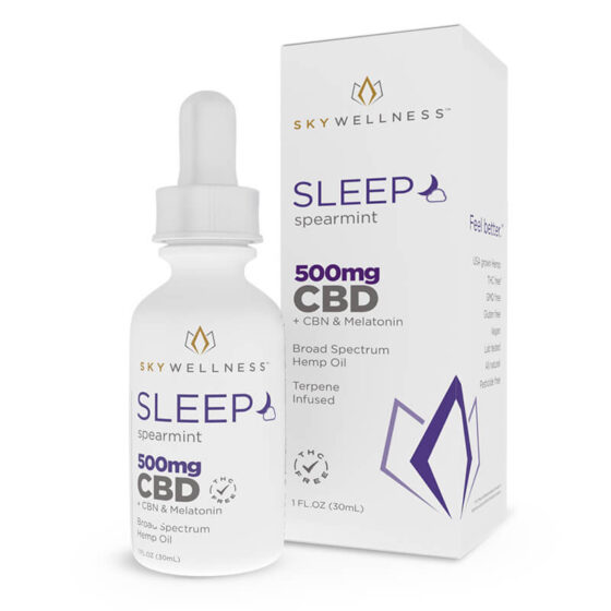Sky Wellness - CBD Tincture - Sleep Spearmint - 500mg