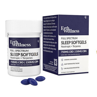 ERTH Wellness - CBD Softgels -  Full Spectrum CBD:CBN Sleep Softgels - 25g-5mg