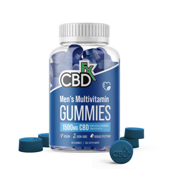 CBDfx - CBD Edible - Broad Spectrum Mens Multivitamin Gummies - 25mg - 1500mg