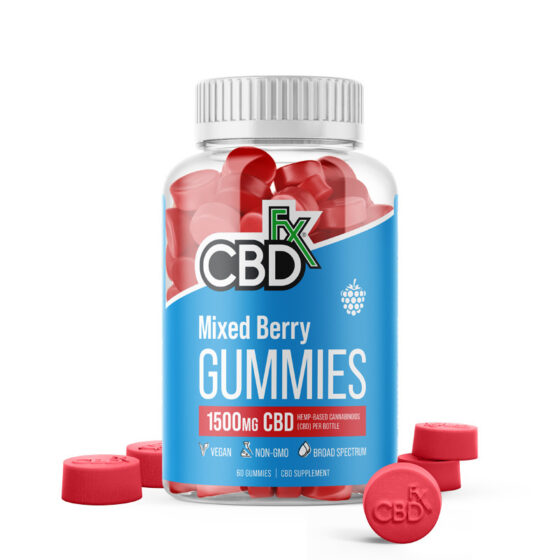 CBDfx - CBD Edible - Broad Spectrum Original Mixed Berries Gummies - 25mg - 1500mg