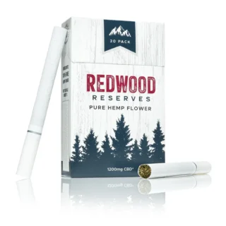 Redwood Reserves Pure Hemp Flower CBD Cigarettes – 20 Pack