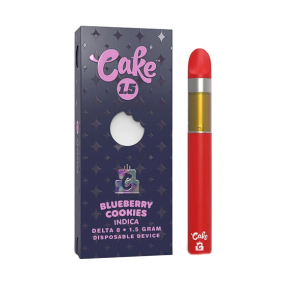 Cake - Delta 8 Vape - D8 Coldpack Disposable - Blueberry Cookies - 1.5g