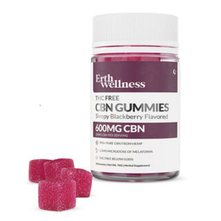 Erth Wellness - CBN Edible - THC Free Sleepy Blackberry Gummies - 600mg