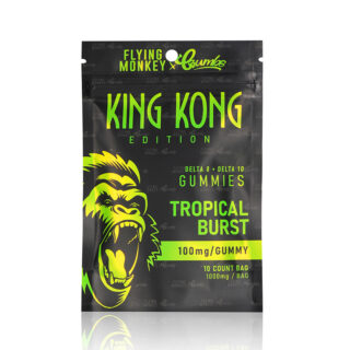 THC Gummies - D8 + D10 Tropical Burst King Kong Gummies - 1000mg - By Flying Monkey