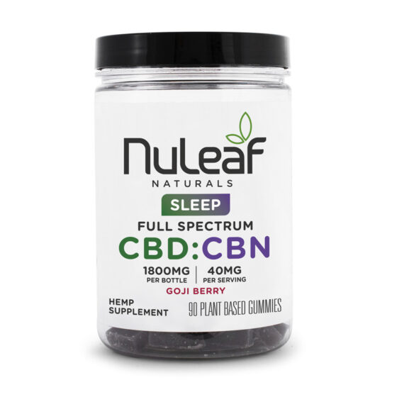 CBN + CBD Gummies for Sleep - Goji Berry - NuLeaf Naturals