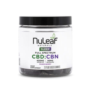 NuLeaf Naturals - CBD:CBN Edible - Full Spectrum Mixed Berry Sleep Gummies - 400mg1800mg