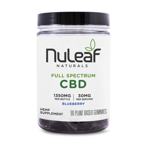 Full Spectrum CBD Gummies - Blueberry - NuLeaf Naturals