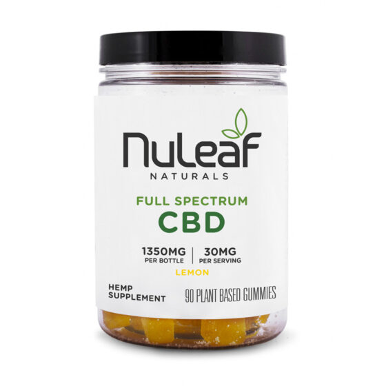 NuLeaf Naturals - CBD Edible - Full Spectrum Lemon Gummies - 300mg-1350mg