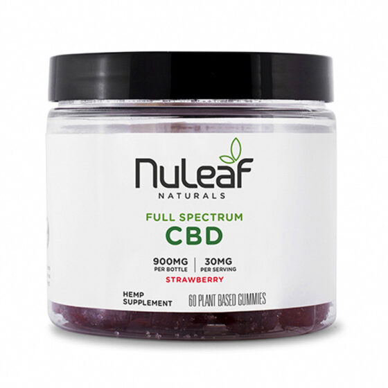 Full Spectrum CBD Gummies - Strawberry - NuLeaf Naturals