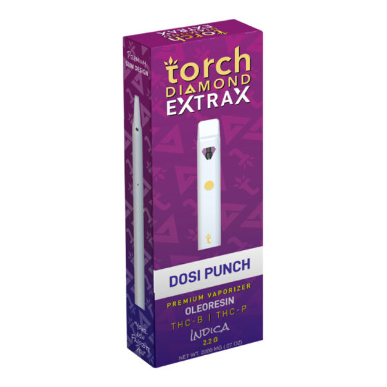 Torch Diamond Extrax - THC Vape - Oleoresin:THCB:THCP Disposable Pen - Dosi Punch - 2.2g