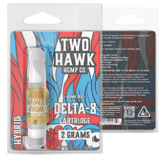 Two Hawk Hemp - Delta 8 Vape - D8 Cartridge - Bomb Pop - 2g