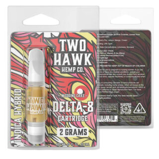 Two Hawk Hemp - Delta 8 Vape - D8 Cartridge - Wedding Cake - 2g