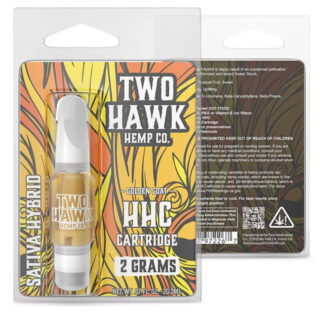 Two Hawk Hemp - HHC Vape - HHC Cartridge - Golden Goat - 2g