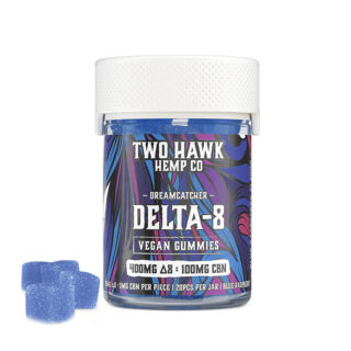 Two Hawk Hemp - Delta 8 Edible - D8:CBN Dreamcatcher Gummies - 25mg - 20 Count Jar