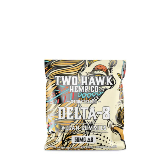 Two Hawk Hemp - Delta 8 Edible - Storyteller Gummies - Pineapple - 25mg - 2 Count