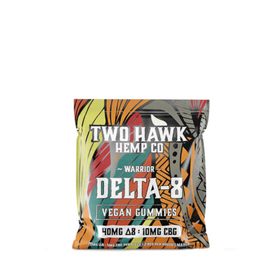 Two Hawk Hemp Co. - Delta 8 Edible - D8:CBG Warrior Gummies - Mango - 25mg - 2 Count