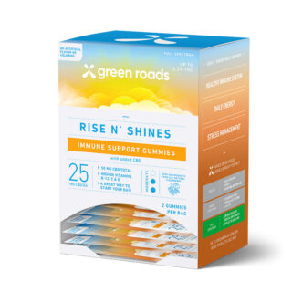 Rise N Shine Immune Support CBD Gummies with Vitamin D - Green Roads