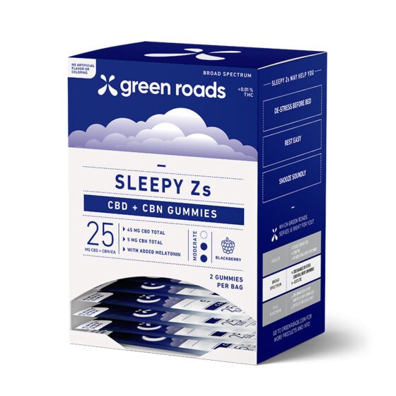 Green Roads - CBD:CBN Edible - Sleepy Z's Blackberry - 25mg