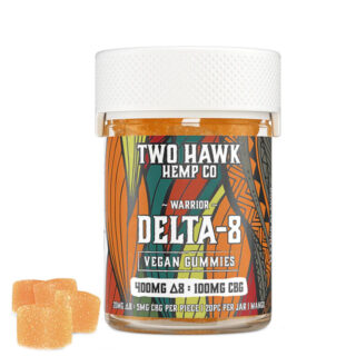 Two Hawk Hemp Co. - Delta 8 Edible - D8:CBG Warrior Gummies - Mango - 25mg - 20 Count