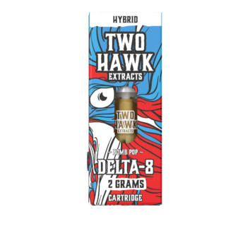 Delta 8 THC Vape Cartridge - Bomb Pop - Hybrid 2g - Two Hawk Hemp Co.