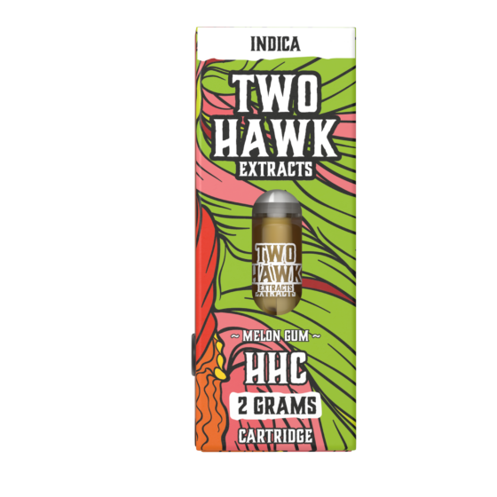 HHC Vape Cartridge - Melon Gum - Indica 2g - Two Hawk Hemp Co.