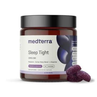 Medterra Sleep Tight CBD Isolate Gummies Blackberry Lemonade 30ct