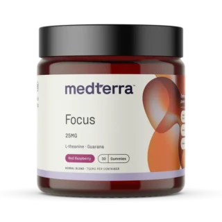 CBD Gummies for Focus - Red Raspberry - 750mg - Medterra