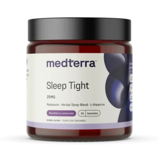 Medterra CBD Gummies for Sleep with Melatonin + L-Theanine - Blackberry Lemonade