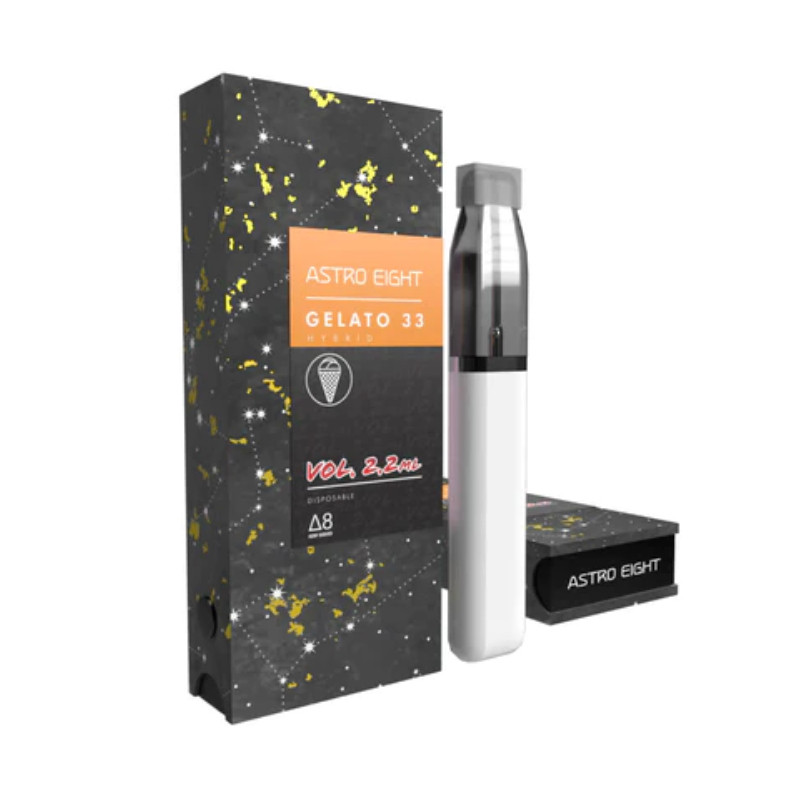 Weed Pen D8 Disposable Vape Pen Gelato 33 2.2ml by Astro Eight
