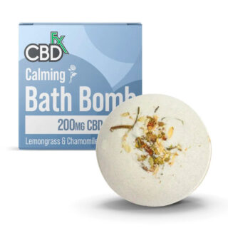 CBD Bath Bomb with Calming Lemongrass & Chamomile - CBDfx