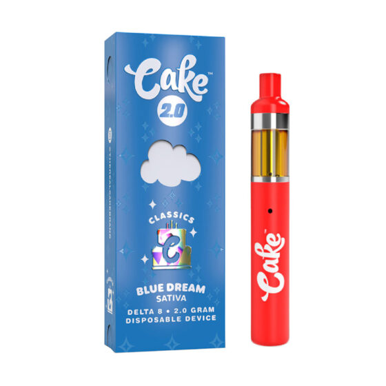 Weed Pen - D8 Disposable Vape Pen - Blue Dream - 2 Grams by Cake