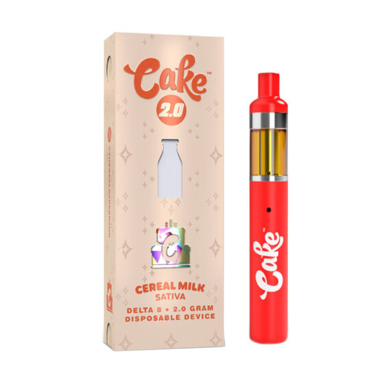 Weed Pen - D8 Disposable Vape Pen - Cereal Milk - 2 Grams by Cake