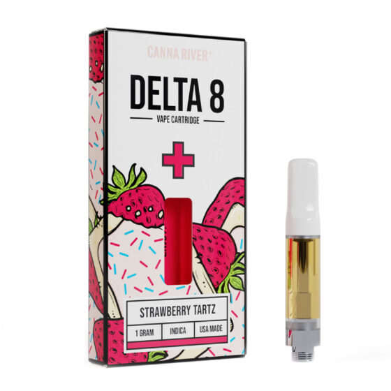 Canna River - Delta 8 Vape - Cartridge - Strawberry Tartz - 1g