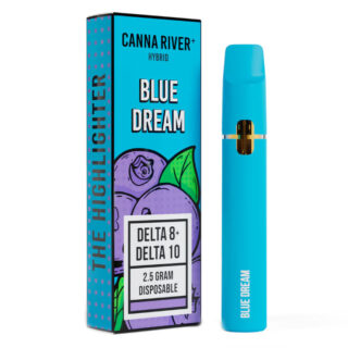 Canna River - Delta 8 + Delta 10 Vape - Disposable Highlighter - Blue Dream - 2.5g